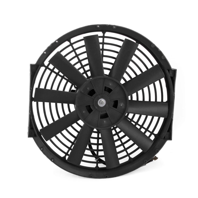 12V 80W 12 inch Car Cooling Fan High-power Modified Tank Fan Cooling Fan Powerful Auto Fan Mini Air Conditioner for Car, 12 inch (Black) - HoMEdemic™ 