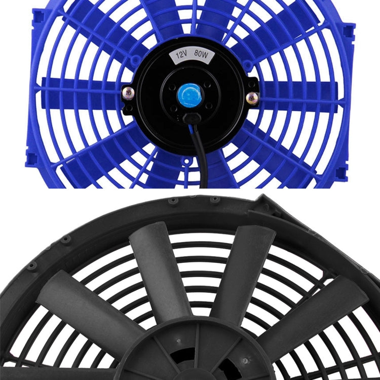 12V 80W 12 inch Car Cooling Fan High-power Modified Tank Fan Cooling Fan Powerful Auto Fan Mini Air Conditioner for Car, 12 inch (Black) - HoMEdemic™ 