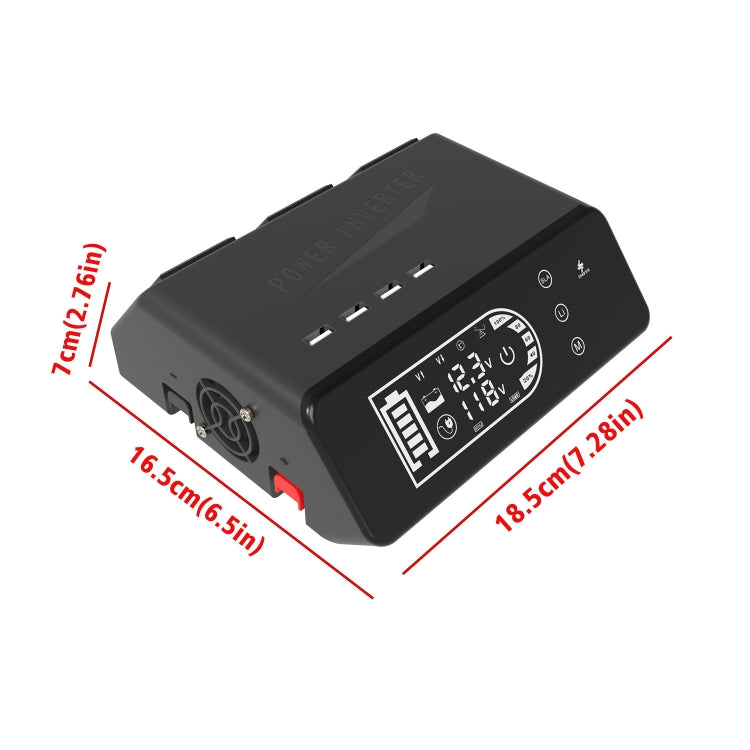 12V To 110V 1000W Pure Sine Wave Inverter - HoMEdemic™ 