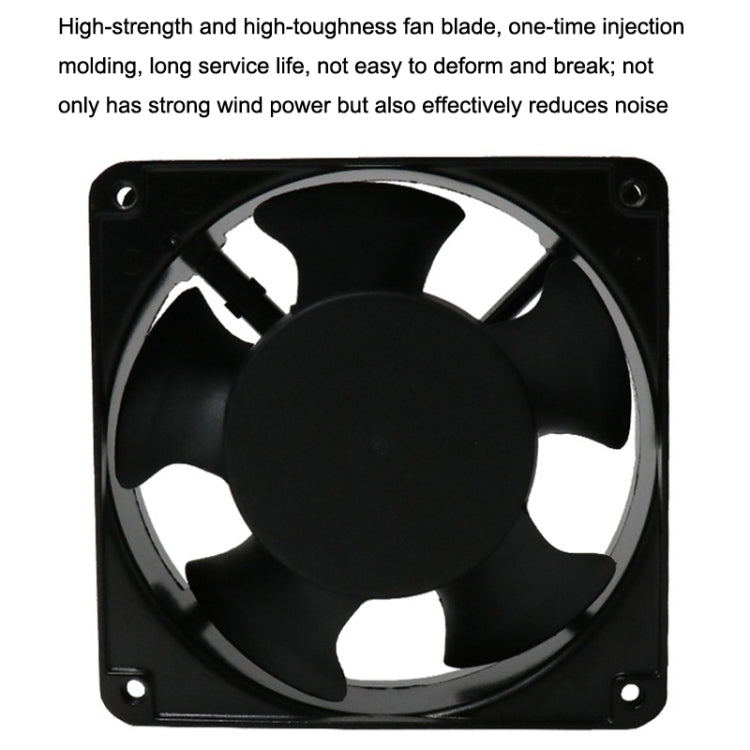 12cm 220V Cabinet Solder Smoke Exhaust Cooling Fan(Black) - HoMEdemic™ 