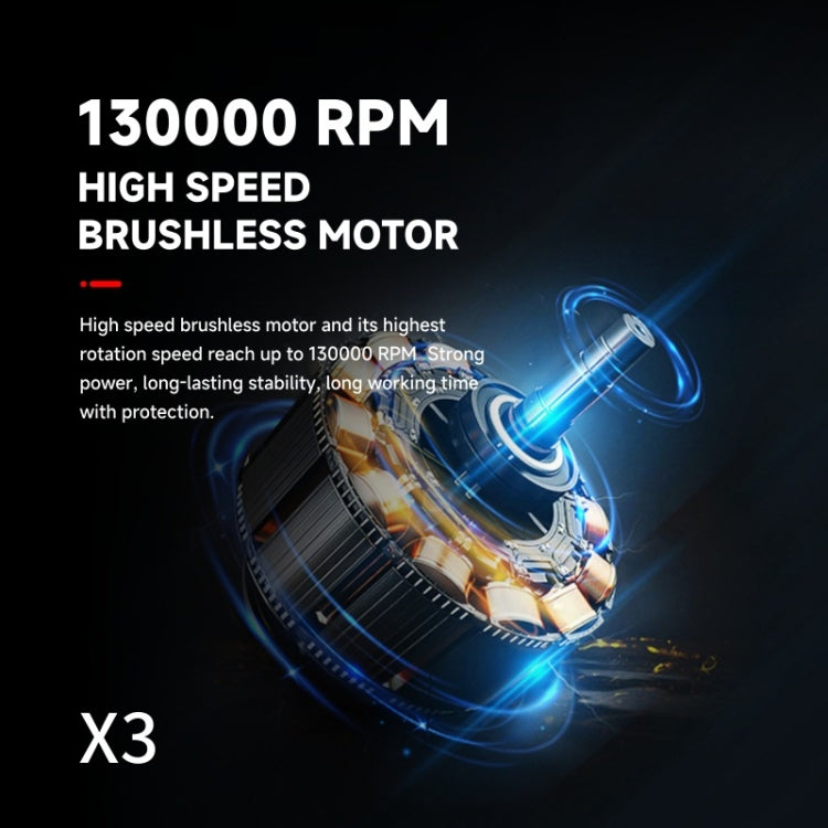 130000R PM52+M/S Brushless Motor Industrial Dust Blowing Turbo Fan(Black) - HoMEdemic™ 
