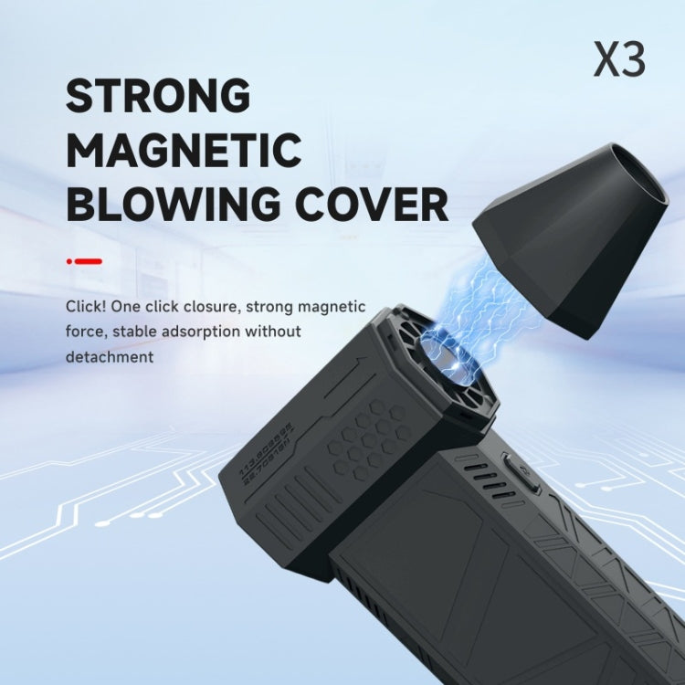 130000R PM52+M/S Brushless Motor Industrial Dust Blowing Turbo Fan(Black) - HoMEdemic™ 