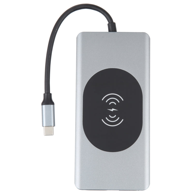 14 in 1 Type-C Docking Station with Wireless Charging(1000M Network Port) - HoMEdemic™ 