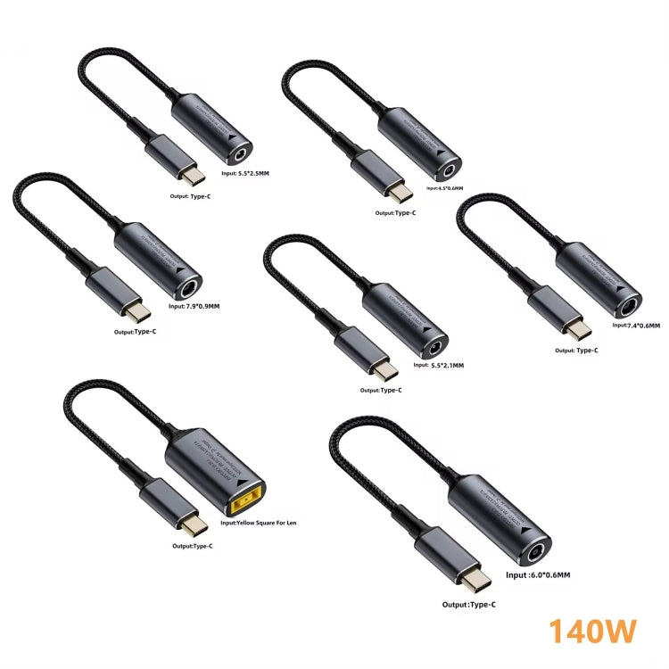 140W Computer Charging Adapter For Lenovo Thinkpad / ThinkBook / Xiaoxin(DC 7.4 x 0.6mm to USB-C / Type-C) - HoMEdemic™ 