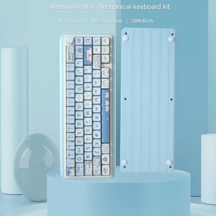 148 Keys MDA Height 5-sided Heat Rise PBT Mechanical Keyboard Keycaps(Blue) - HoMEdemic™ 