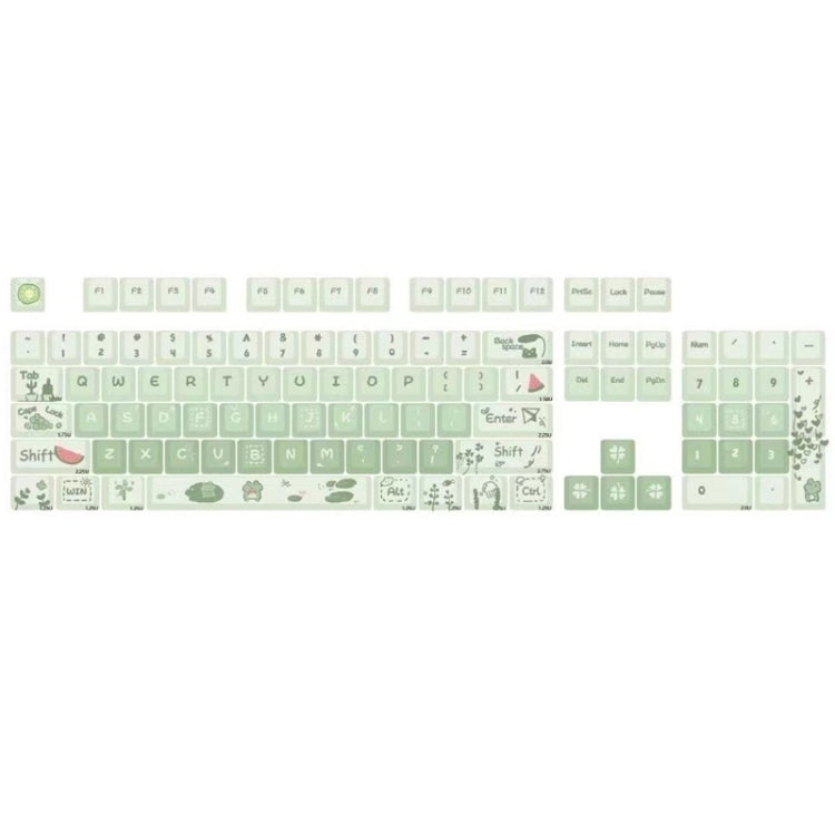 148 Keys MDA Height 5-sided Heat Rise PBT Mechanical Keyboard Keycaps(Green) - HoMEdemic™ 