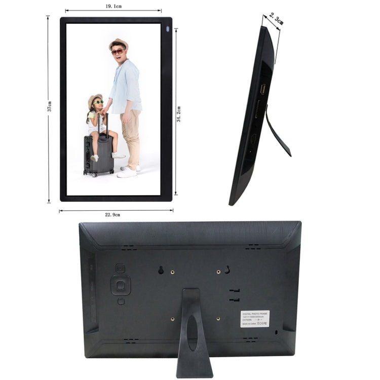 15.6 inch FHD LED Display Digital Photo Frame with Holder & Remote Control, MSTAR V53 Program, Support USB / SD Card Input - HoMEdemic™ 