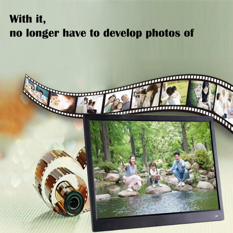 15.6 inch FHD LED Display Digital Photo Frame with Holder & Remote Control, MSTAR V53 Program, Support USB / SD Card Input - HoMEdemic™ 
