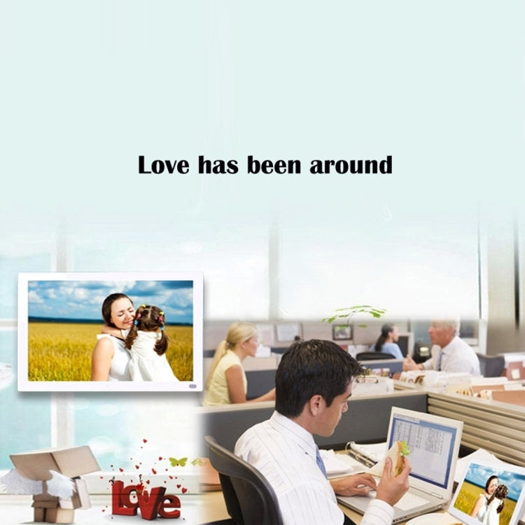 15.6 inch FHD LED Display Digital Photo Frame with Holder & Remote Control, MSTAR V53 Program, Support USB / SD Card Input - HoMEdemic™ 
