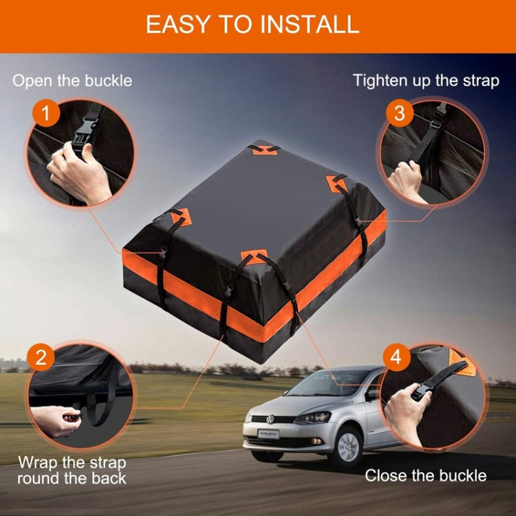 15 Cubic Feet Waterproof Car Roof Storage Luggage Bag(Black) - HoMEdemic™ 