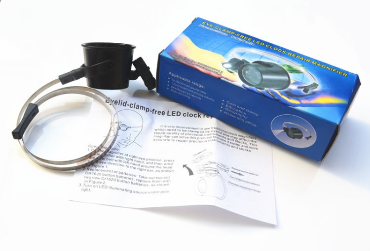 15X LED Lighted Hands-free Eye-Loupe Head Band Watch Repair Magnifier - HoMEdemic™ 