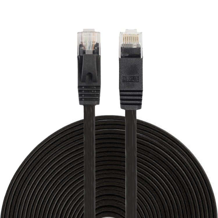 15m CAT6 Ultra-thin Flat Ethernet Network LAN Cable, Patch Lead RJ45, Length: 15m - HoMEdemic™ 