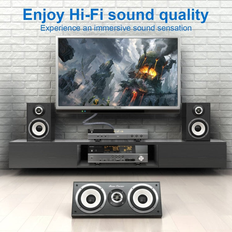 15m Pure Copper RCA Coaxial HIFI Digital Audio Cable SPDIF Subwoofer Speaker Cable(Silver Gray) - HoMEdemic™ 