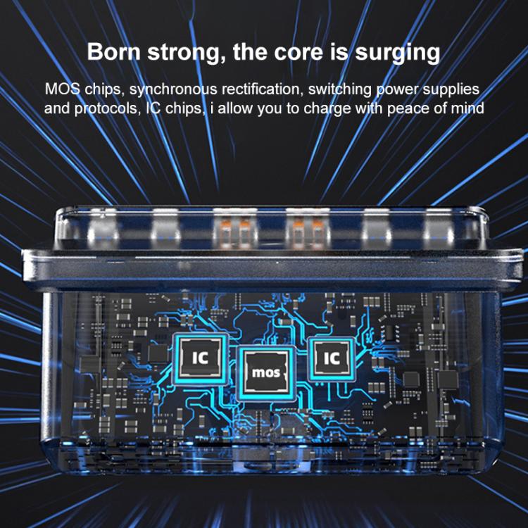 160W 4 x Type-C + 2 x USB Multi Ports Charger Support QI Wireless Charging(EU Plug) - HoMEdemic™ 