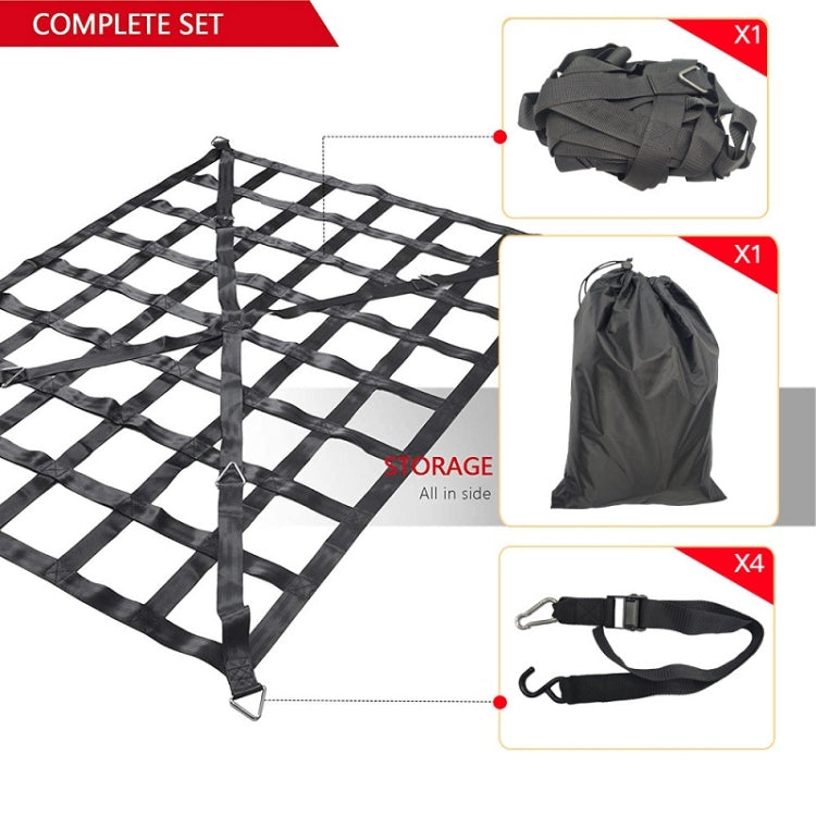 167x127cm Truck Bed Cargo Net Pickup Bed Netting Strap - HoMEdemic™ 