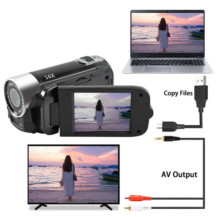 16X Digital Zoom HD 16 Million Pixel Home Travel DV Camera, EU Plug, EU Plug - HoMEdemic™ 