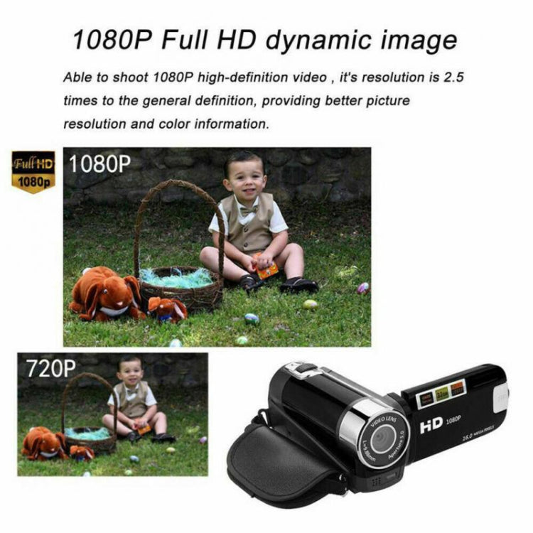 16X Digital Zoom HD 16 Million Pixel Home Travel DV Camera, EU Plug, EU Plug - HoMEdemic™ 