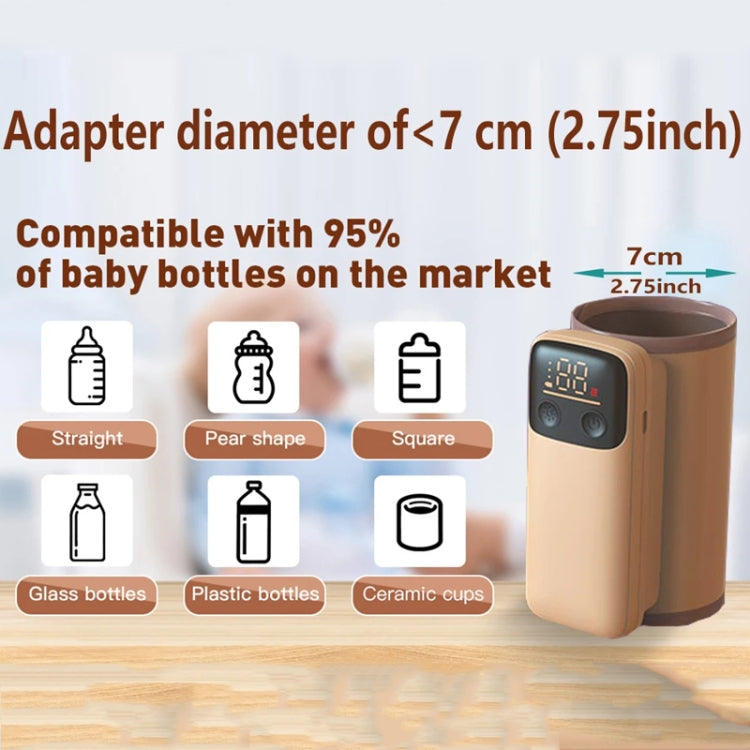 18W Fast Charging Baby Bottle Warmer With Digital Display, Spec: Standard Version - HoMEdemic™ 
