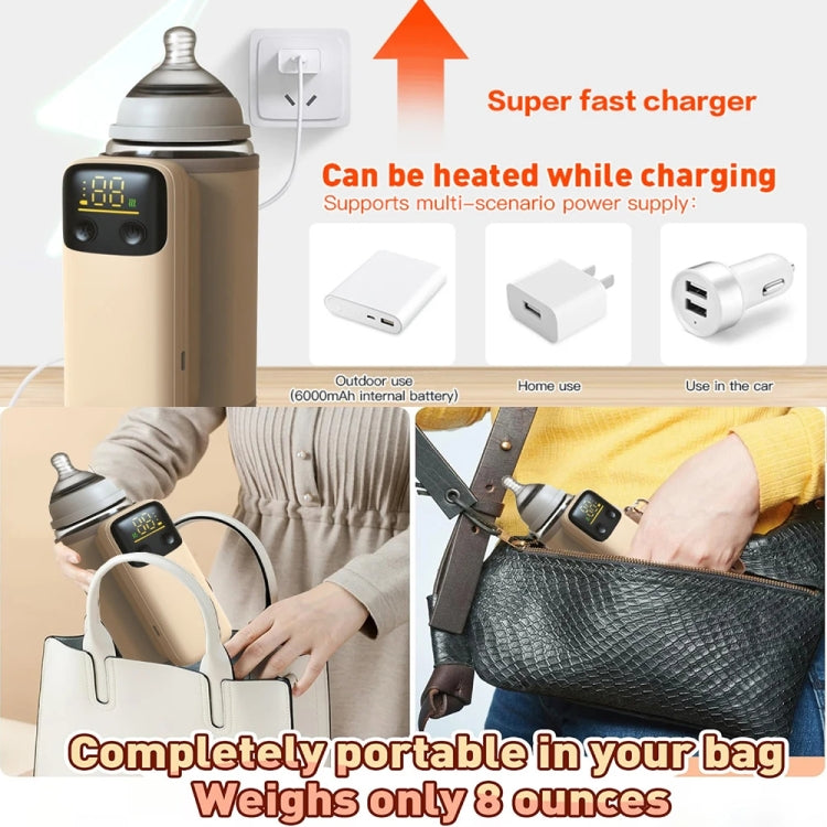 18W Fast Charging Baby Bottle Warmer With Digital Display, Spec: Standard Version - HoMEdemic™ 