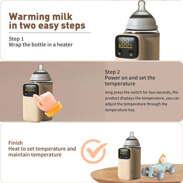 18W Fast Charging Baby Bottle Warmer With Digital Display, Spec: Standard Version - HoMEdemic™ 
