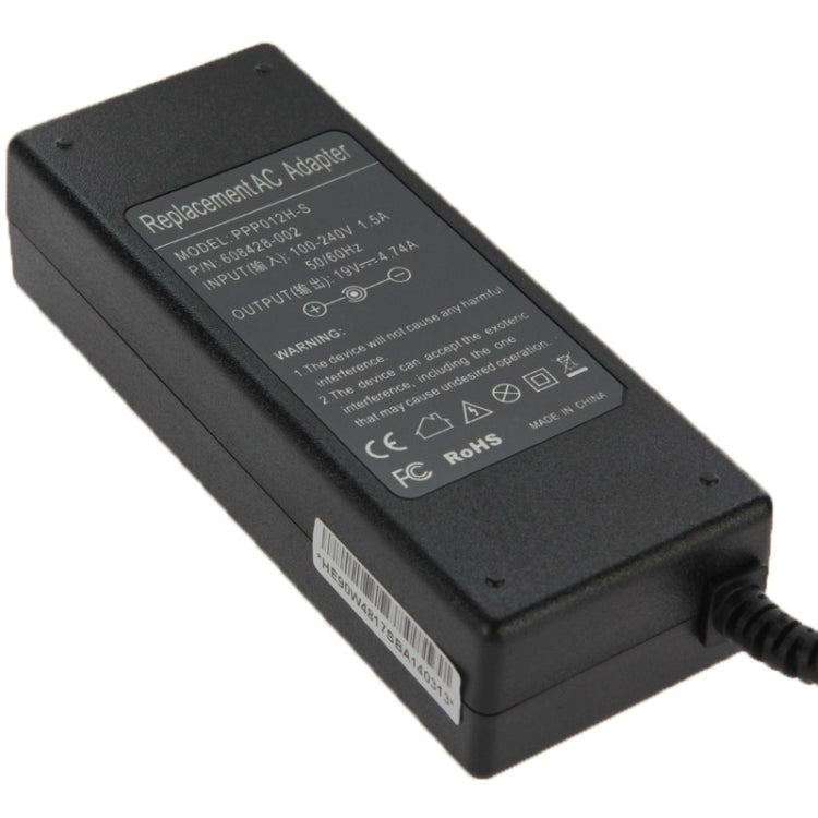19V 4.74A AC Adapter for HP Laptop, Output Tips:  4.8mm x 1.7mm, 19V 4.74A - HoMEdemic™ 