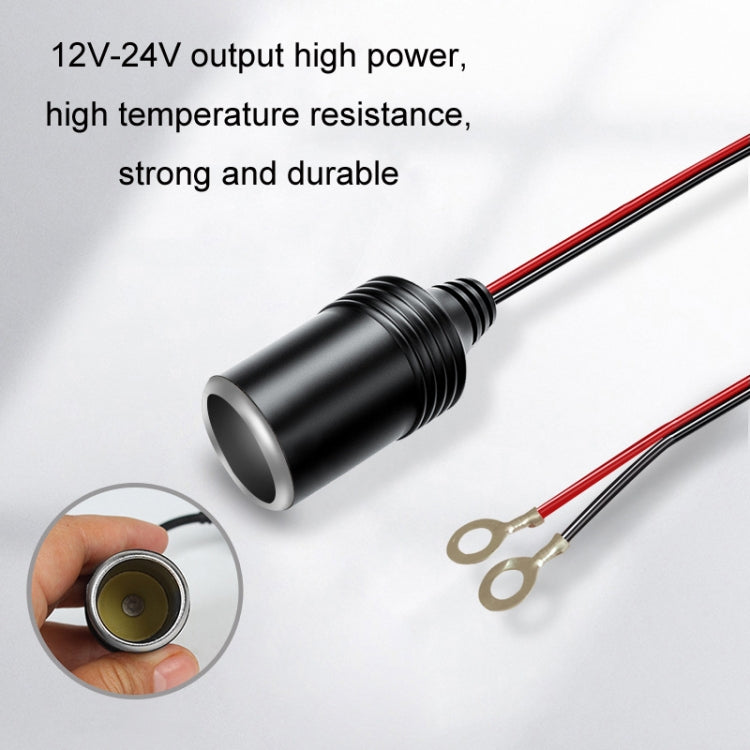 1m 12/24V Car Battery To Cigarette Lighter Female Base Power Supply Cable - HoMEdemic™ 