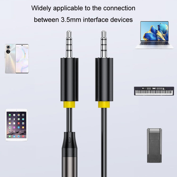 1m JINGHUA 3.5mm Cable Audio Conversion Microphone Two-way Transcriber - HoMEdemic™ 