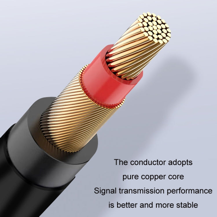 1m JINGHUA 3.5mm Cable Audio Conversion Microphone Two-way Transcriber - HoMEdemic™ 