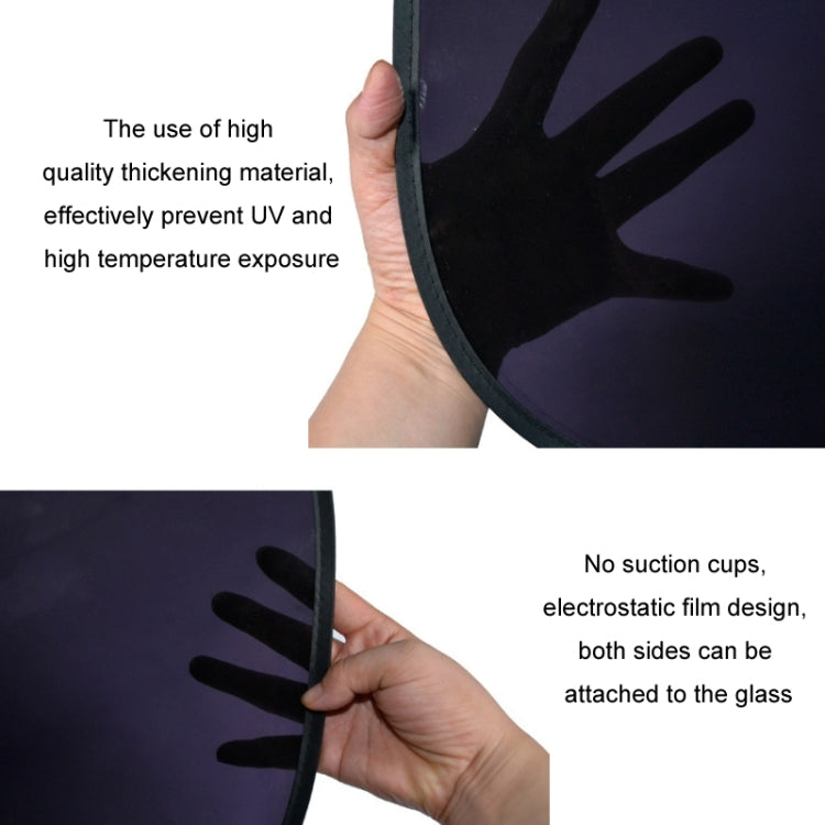 1pair 65x38cm Car Electrostatic Window Folding Light-proof Sun Protection Sunshade - HoMEdemic™ 
