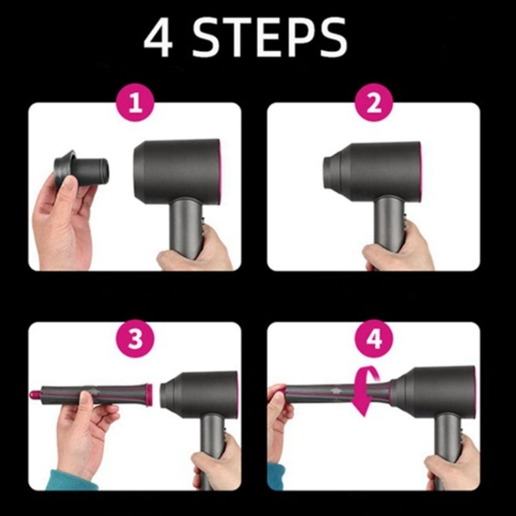 1pair Long Barrels +2 Adapters For Dyson Hair Dryer Curling Iron Accessories - HoMEdemic™ 