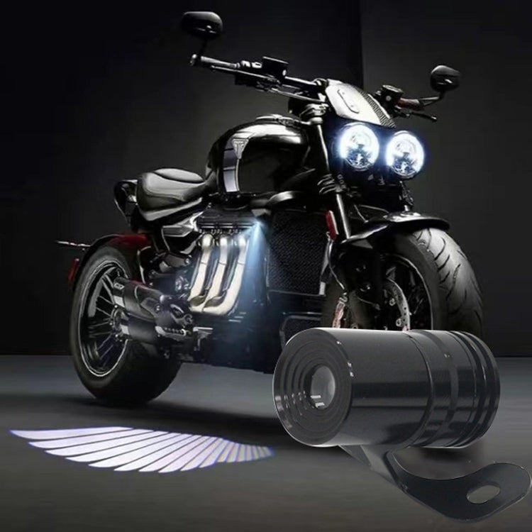 1pair Motorcycle Angel Wings Welcome Light LED Chassis Modified Wings Projector Light(Red) - HoMEdemic™ 