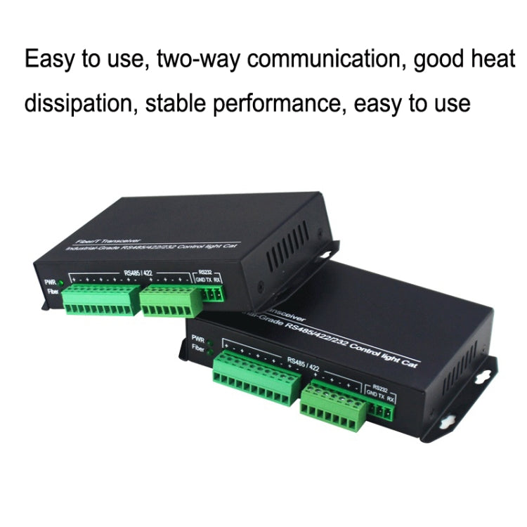 1pair YH-VD48508 SC 8-way Bidirectional Data Network Optical Transceiver Fiber Optic Transceiver(Black) - HoMEdemic™ 