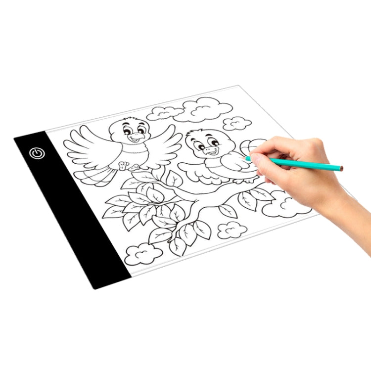 2.2W 5V LED Three Level of Brightness Dimmable A5 Acrylic USB Copy Boards Anime Sketch Drawing Sketchpad - HoMEdemic™ 