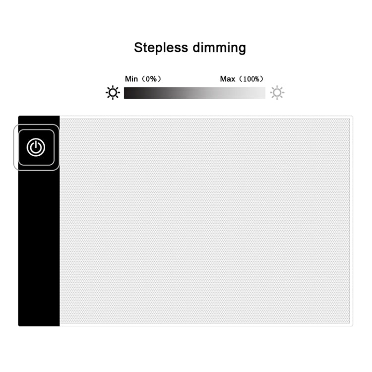 2.2W 5V LED Three Level of Brightness Dimmable A5 Acrylic USB Copy Boards Anime Sketch Drawing Sketchpad - HoMEdemic™ 
