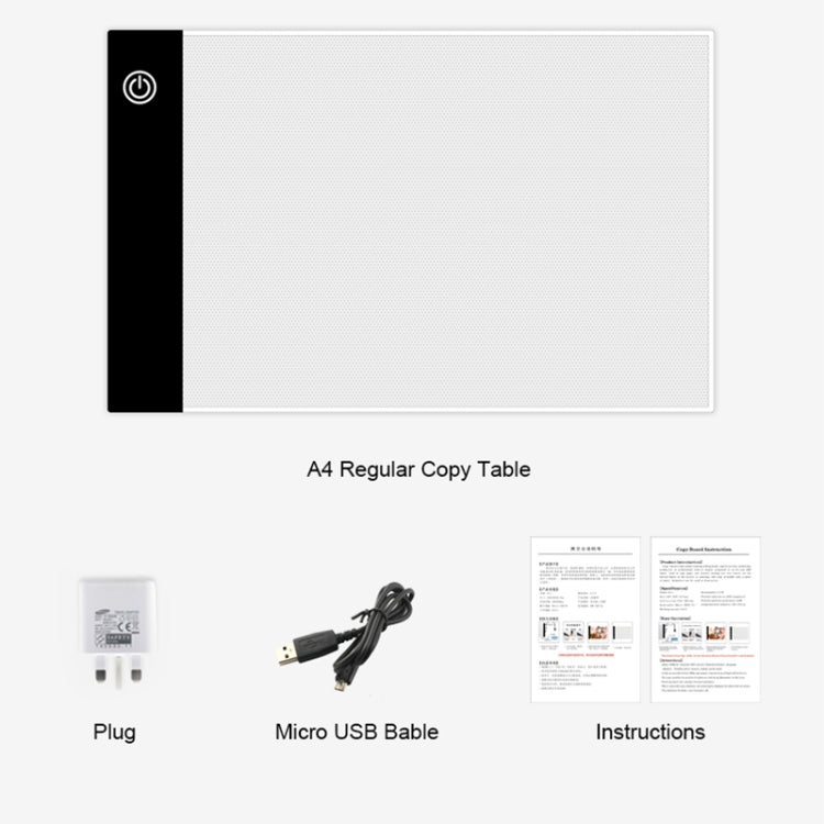 2.2W 5V LED Three Level of Brightness Dimmable A5 Acrylic USB Copy Boards Anime Sketch Drawing Sketchpad - HoMEdemic™ 