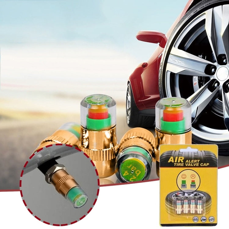 2.4BAR Vehicle Tire Pressure Monitoring Warning Cap, 规格: Brass Core - HoMEdemic™ 