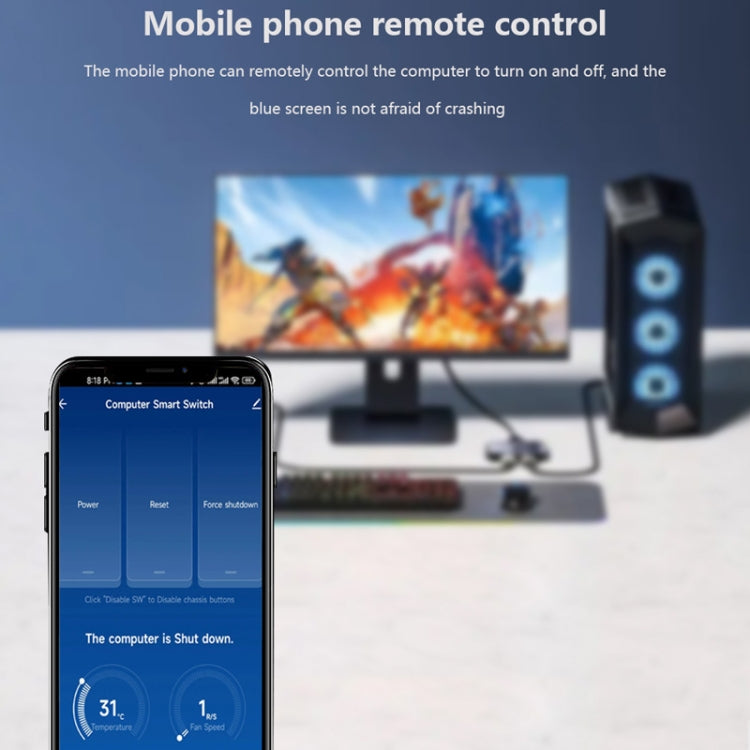 2.4G WIFI Computer Remote Boot Card Remote Control Wireless Switch Module Work With Google Home Tmall Elf - HoMEdemic™ 