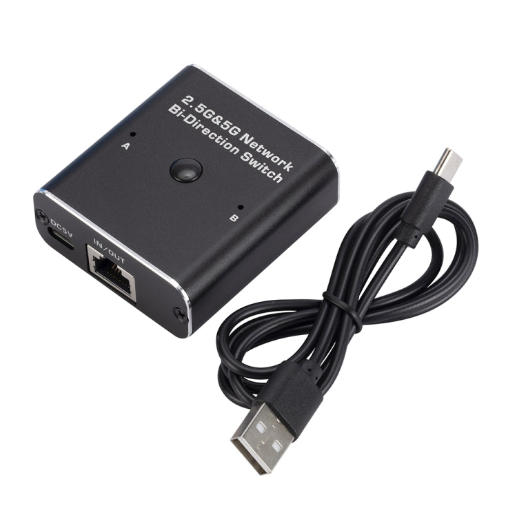 2.4GHz+5GHz RJ45 Network Bi-Direction Switch (Black) - HoMEdemic™ 
