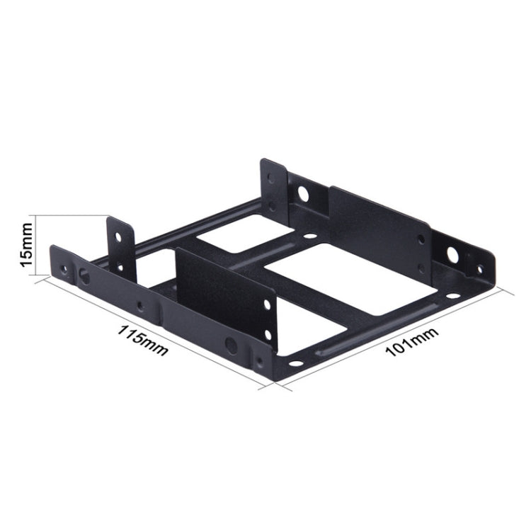 2.5 Inch to 3.5 Inch External HDD SSD Metal Mounting Kit Adapter Bracket With SATA Data Power Cables and Screws - HoMEdemic™ 