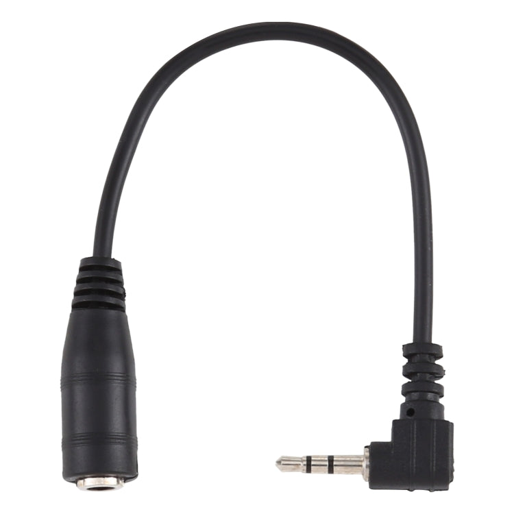 2.5mm Right Angle Male Plug to 3.5mm Female Jack Stereo AUX Audio DC Power Adapter Converter Cable, Length: 14cm - HoMEdemic™ 