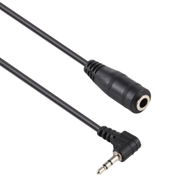 2.5mm Right Angle Male Plug to 3.5mm Female Jack Stereo AUX Audio DC Power Adapter Converter Cable, Length: 14cm - HoMEdemic™ 