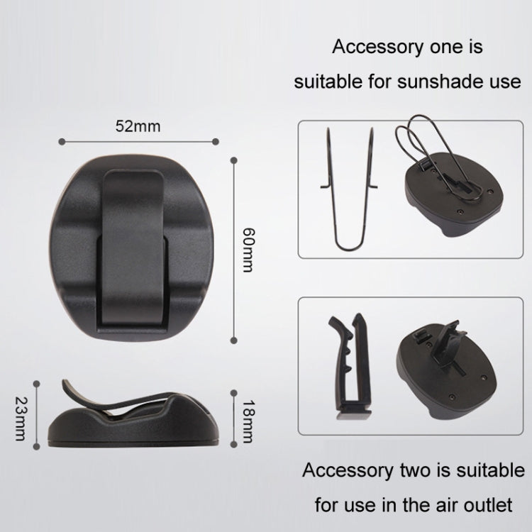 2 In 1 Car Glasses Holder Air Outlet Sun Visor Bill Holder(DM-113) - HoMEdemic™ 