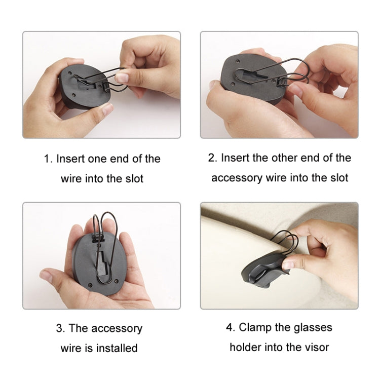 2 In 1 Car Glasses Holder Air Outlet Sun Visor Bill Holder(DM-113) - HoMEdemic™ 