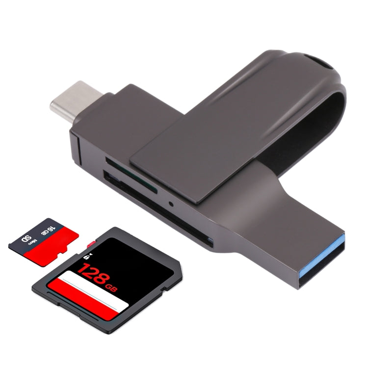 2 In 1 Multifunction USB-C / Type-C to USB 3.0 Card Reader, Type-C to USB 3.0 - HoMEdemic™ 