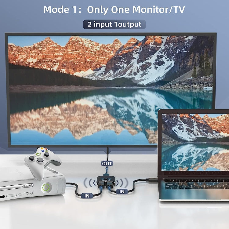 2 In 1 Out 4K HD Video Bi-Direction HDMI Switcher - HoMEdemic™ 