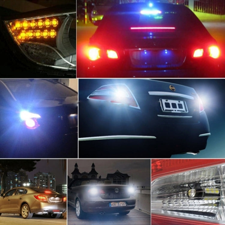 2 PCS 1156/BA15S/BAU15S 10W 1000LM 6000K White + Yellow Light DRL&Turn Light with 20 SMD-5730-LED Lamps，DC 12-24V, 1156 20 SMD-5730-LED Lamps - HoMEdemic™ 
