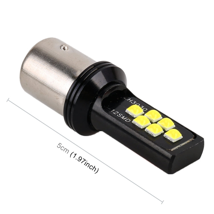 2 PCS 1156 DC9-16V / 3.5W Car Auto Turn Lights 12LEDs SMD-ZH3030 Lamps, with Constant Current, 1156 (White Light), 1156 - HoMEdemic™ 
