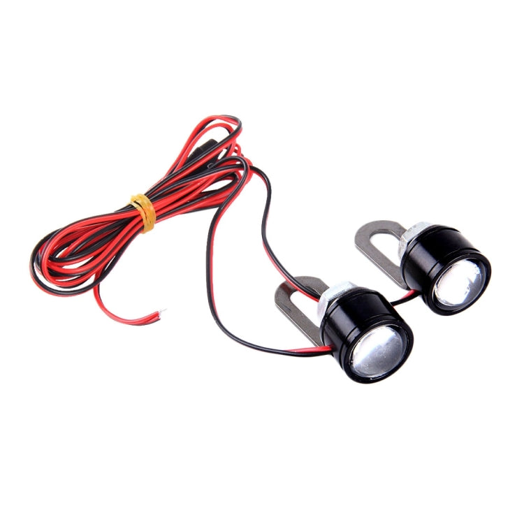 2 PCS 12V 3W Eagle Eyes LED Light For Motorcycle ，Wire Length: 45cm, Wire Length: 45cm - HoMEdemic™ 
