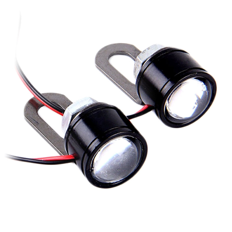 2 PCS 12V 3W Eagle Eyes LED Light For Motorcycle ，Wire Length: 45cm, Wire Length: 45cm - HoMEdemic™ 