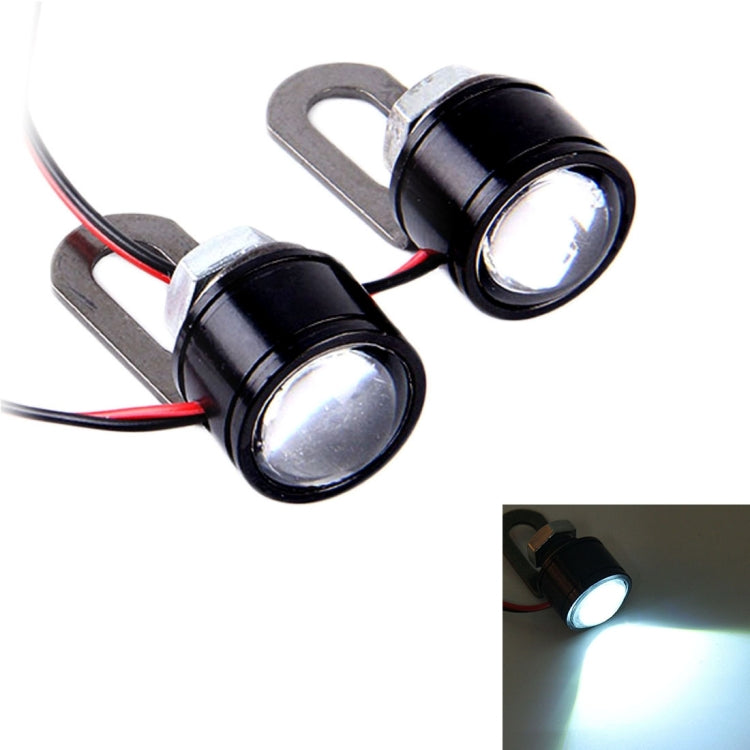 2 PCS 12V 3W Eagle Eyes LED Light For Motorcycle ，Wire Length: 45cm, Wire Length: 45cm - HoMEdemic™ 